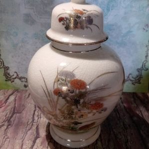 Vintage Porcelain Ginger Jar